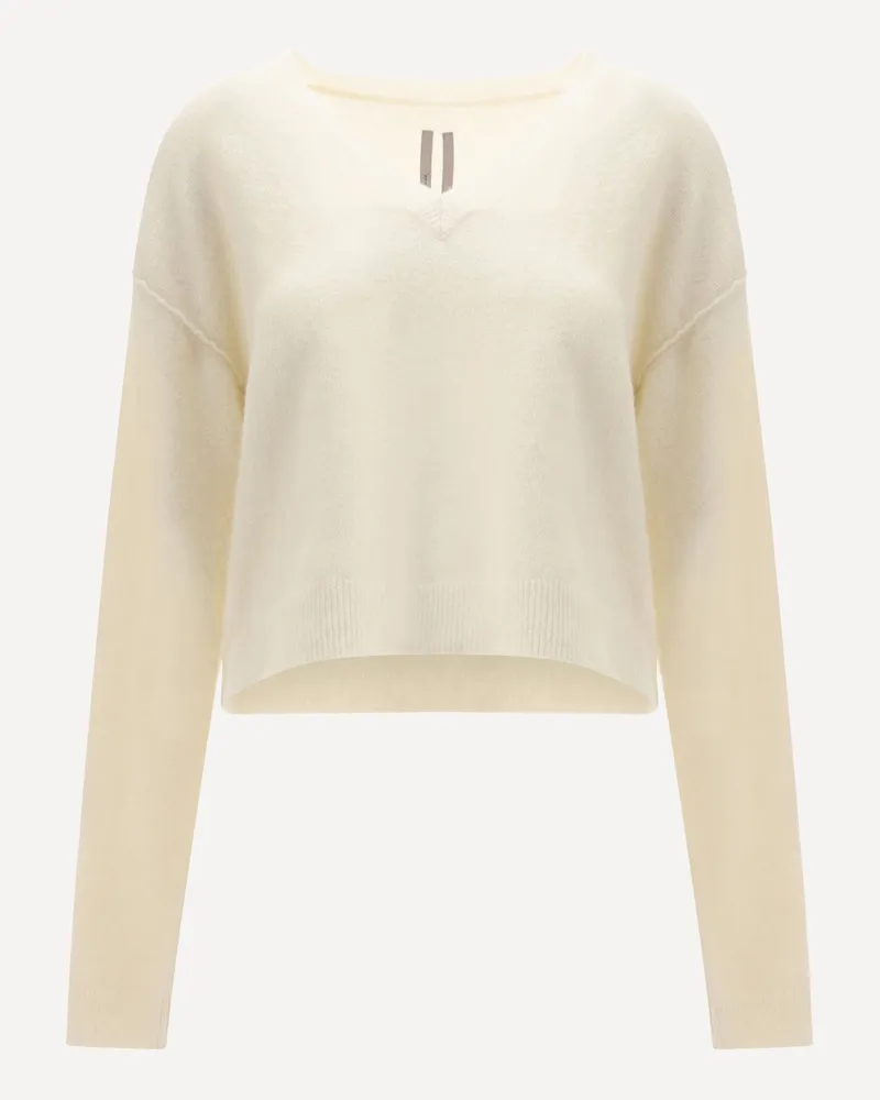 Rick Owens Tommy Sweater in Alpaca Female Cream