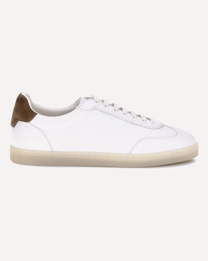 Brunello Cucinelli Leather Sneakers Male White