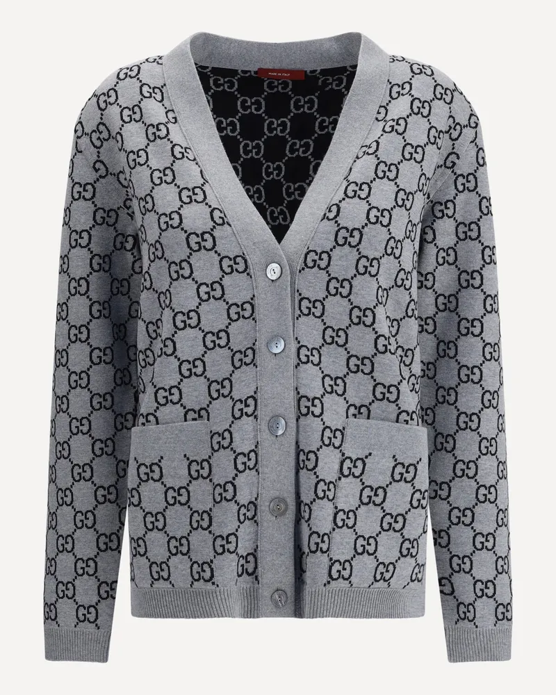 Gucci GG Supreme reversible Cardigan Female Black