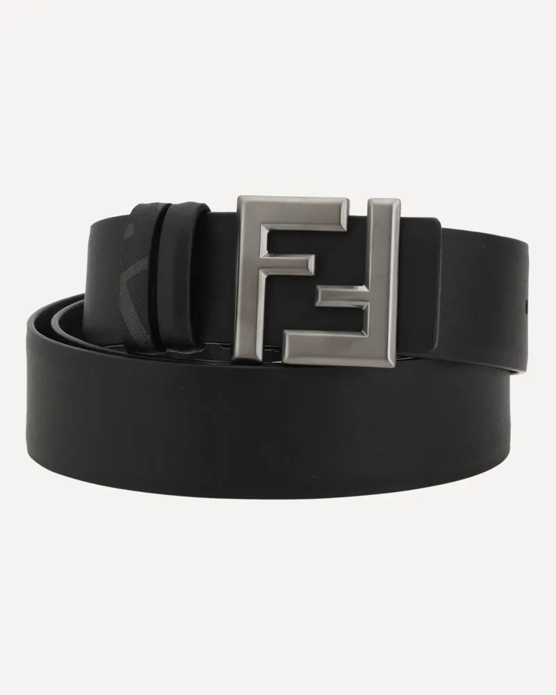 Fendi FF Logo reversible Belt Male Black