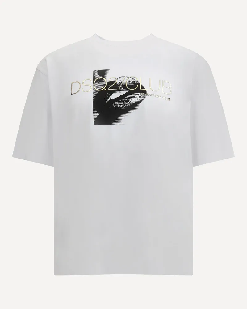 Dsquared2 Cotton T-Shirt Male White