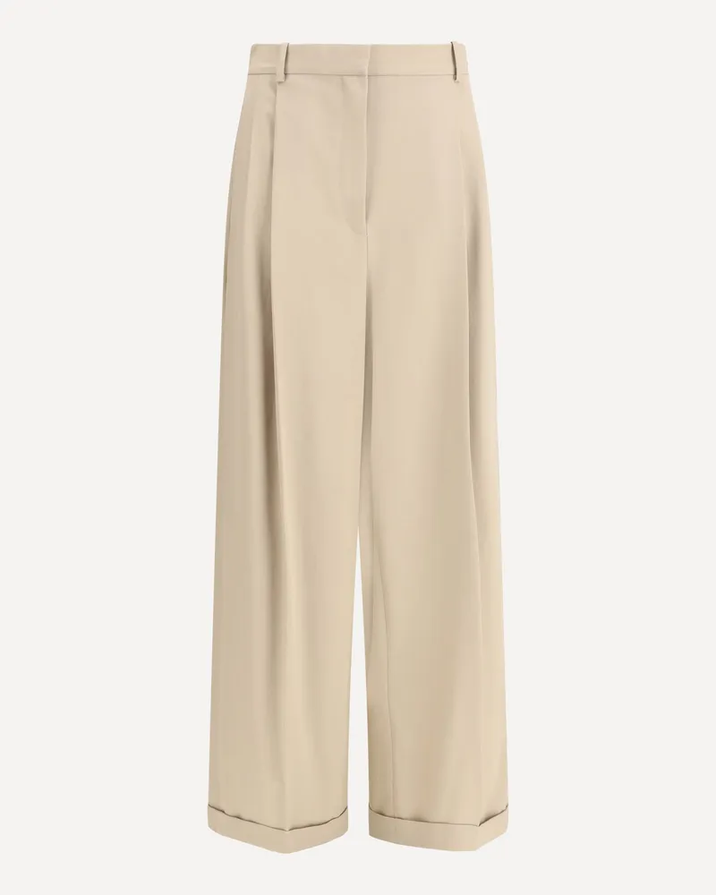 Loewe Lightweight cotton gabardine Trousers Female Beige
