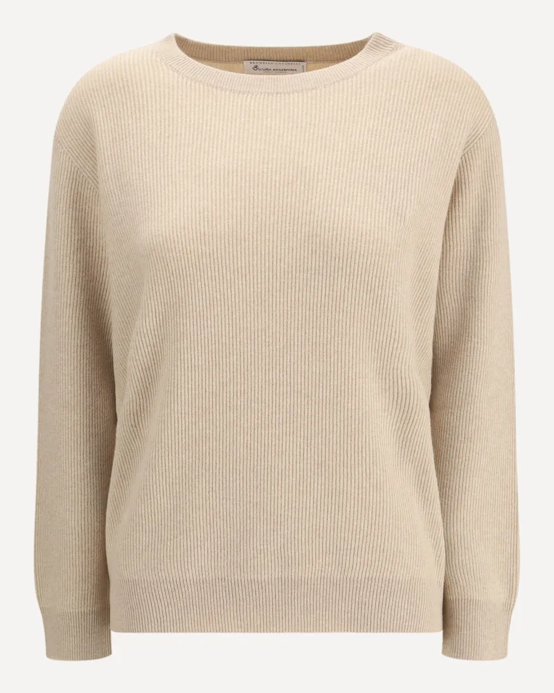 Brunello Cucinelli Crew-neck Sweater Female Beige