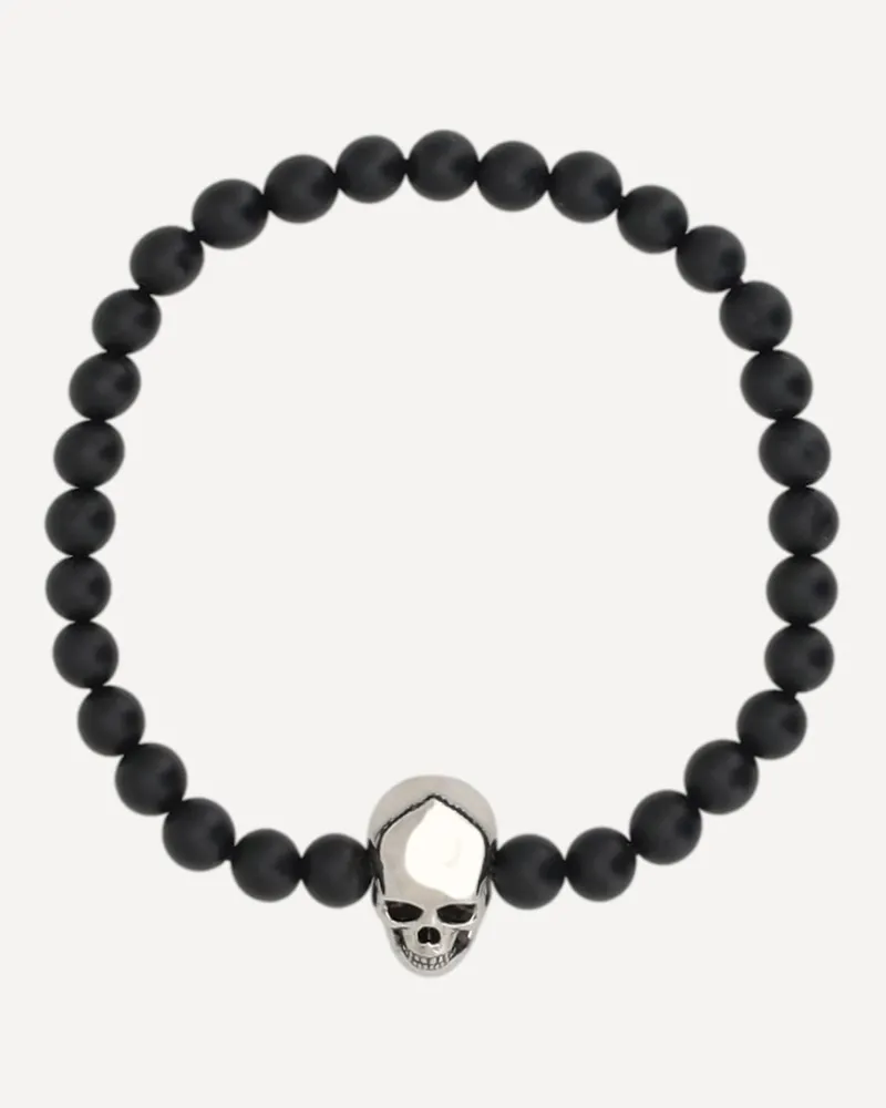 Alexander McQueen Skull Bracelet Male Black