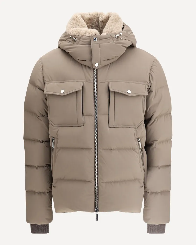 MOORER Alarick padded Down Jacket Male Beige