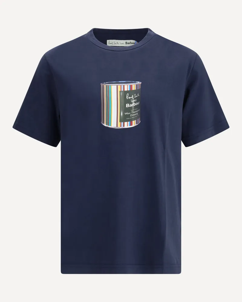 Barbour Wax Can T-shirt Male Blue