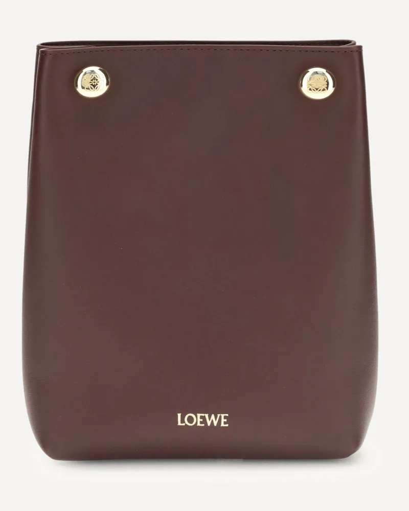 Loewe Pebble Shoulder Bag Female Bordeaux