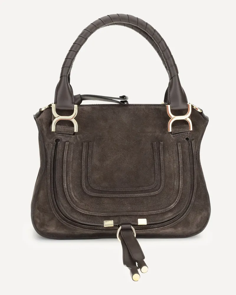 Chloé Small suede Shoulder Bag Female Brown