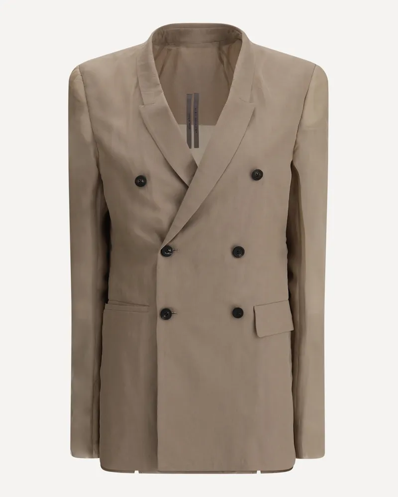 Rick Owens Double-breasted Blazer Female Grey