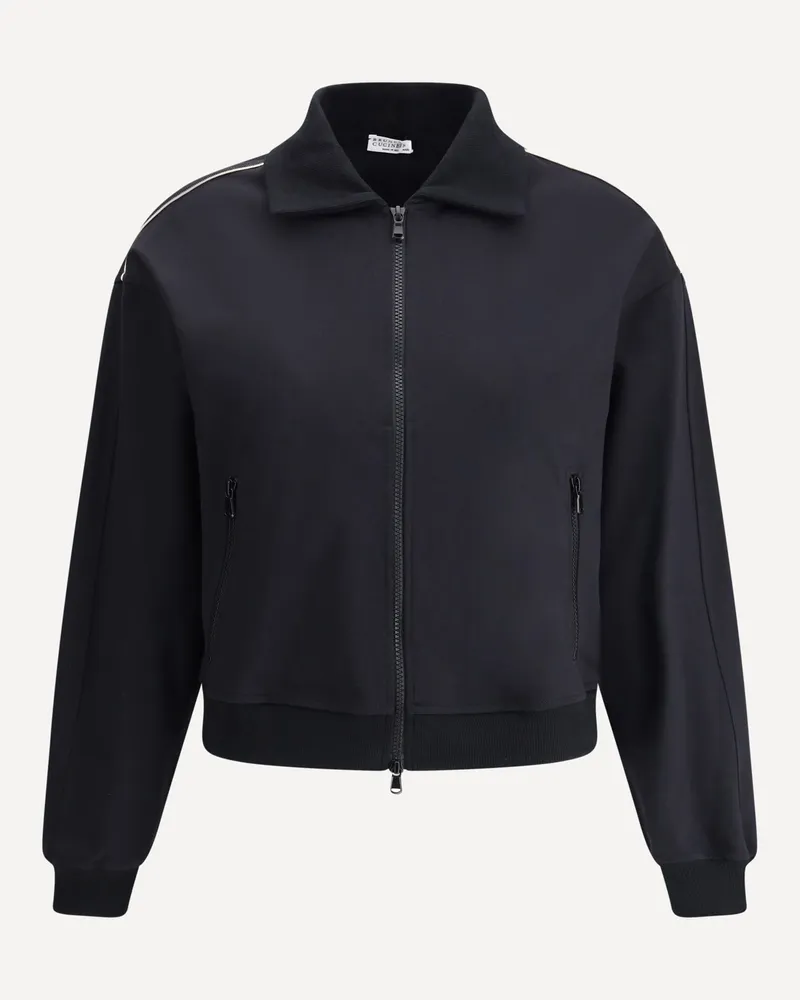 Brunello Cucinelli Sweatshirt with embellishments Female Black