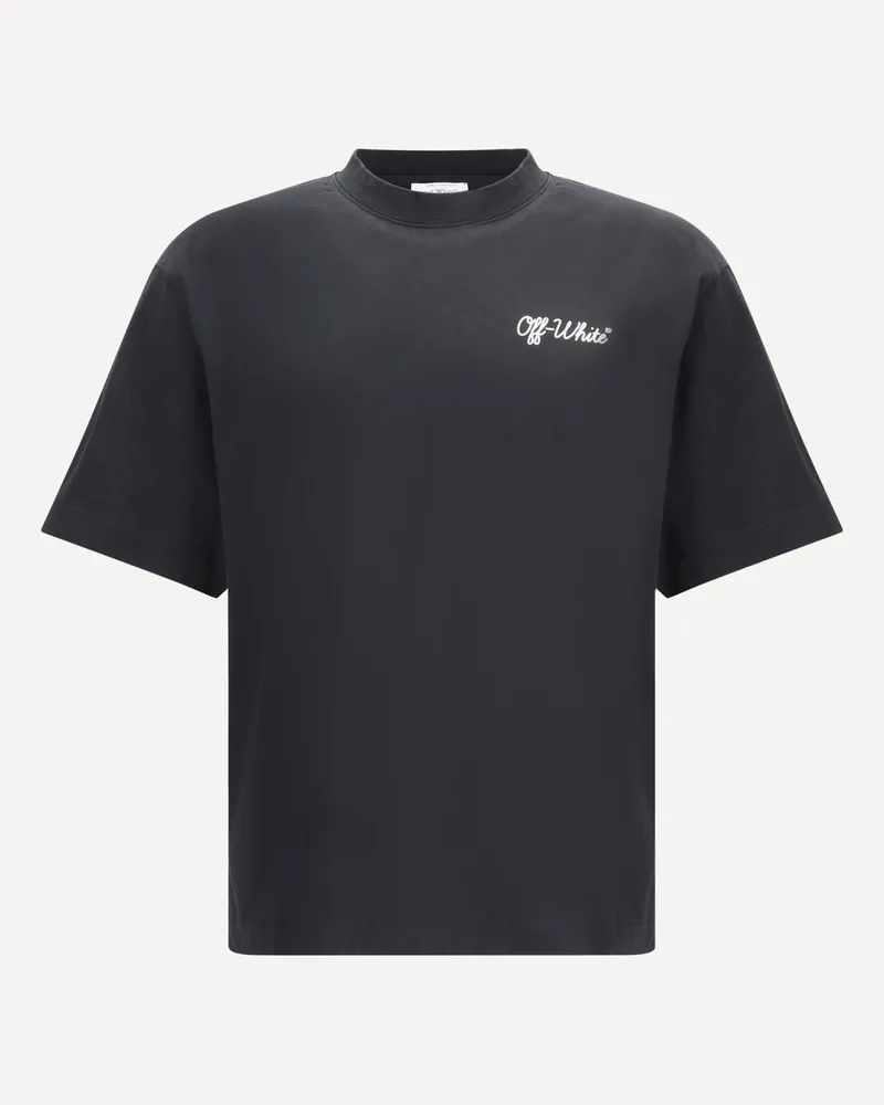 OFF-WHITE Script Skate T-Shirt Male Black