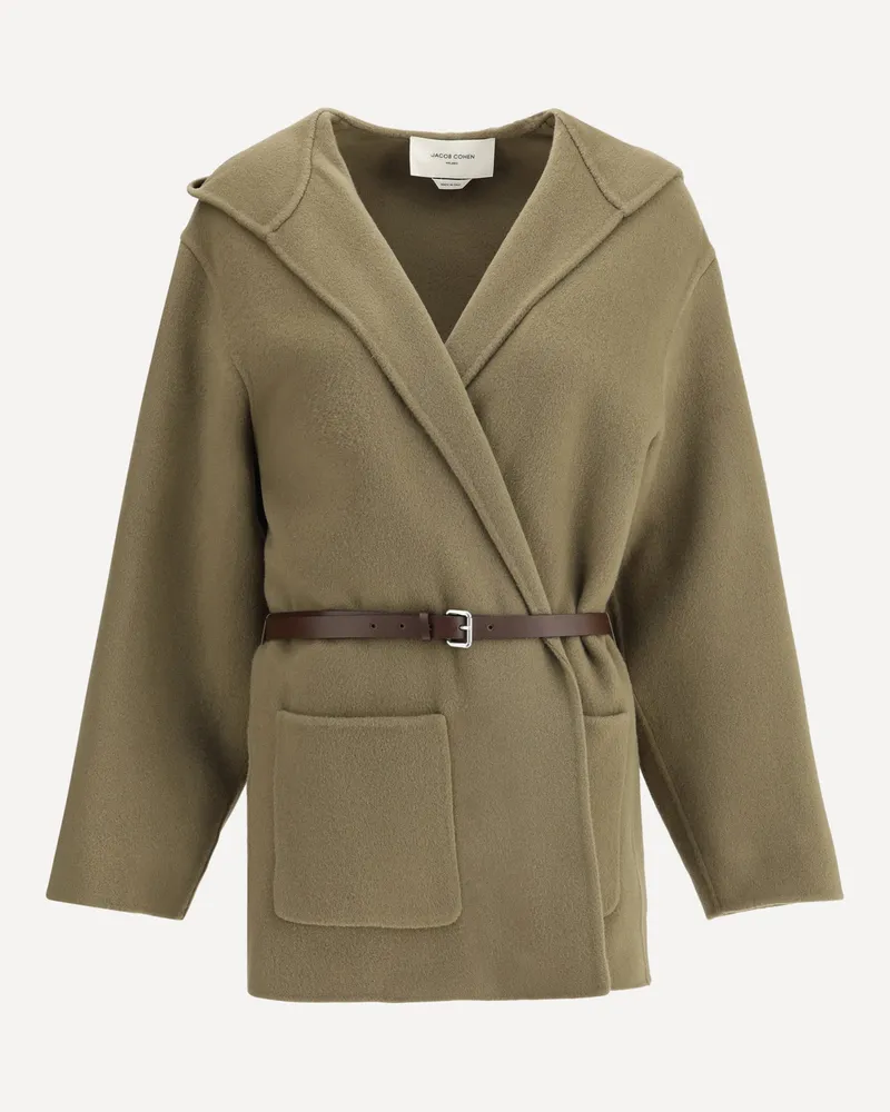 Jacob Cohën Double wool cloth caban Jacket Female Brown