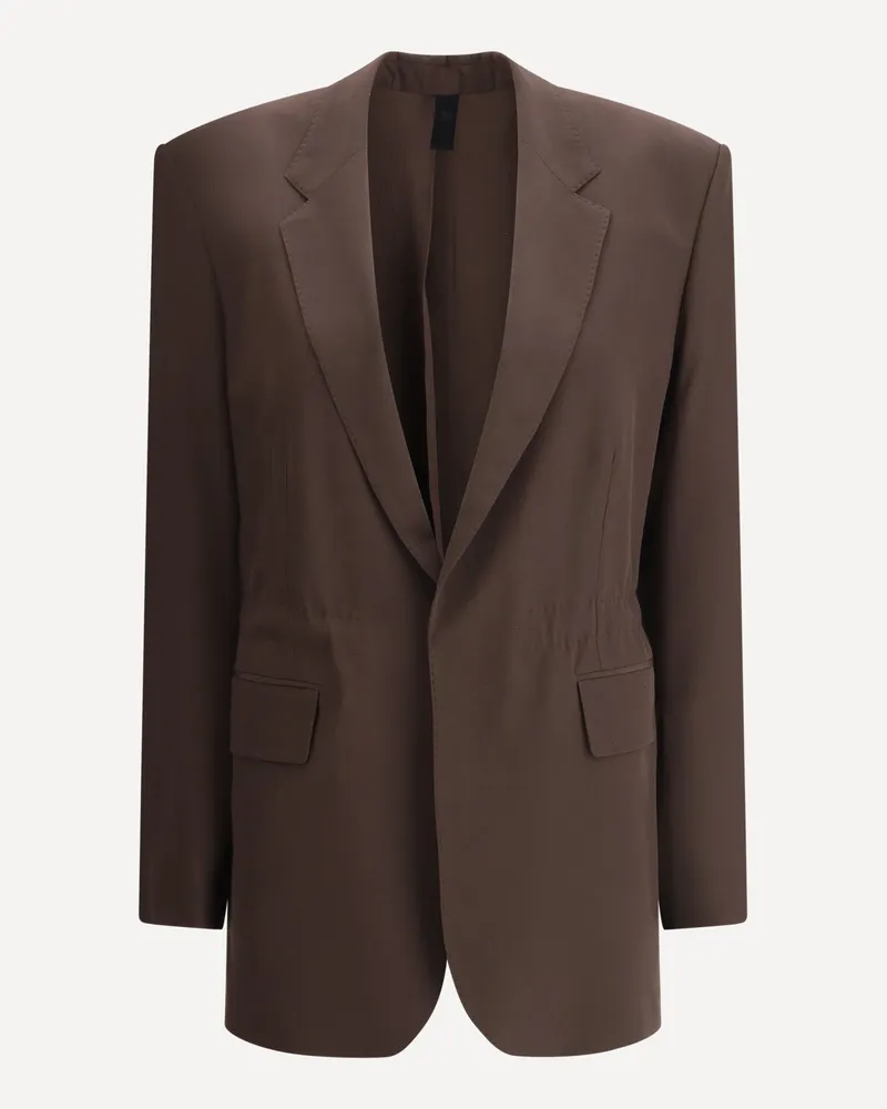 Petar Petrov Silk Blazer Jacket Female Brown