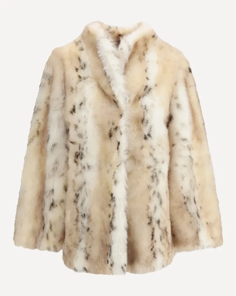 Valentino Garavani Shearling Coat Female Cream