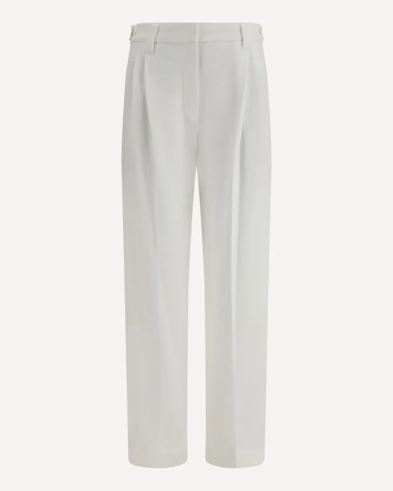 Brunello Cucinelli Classic Trousers Female White