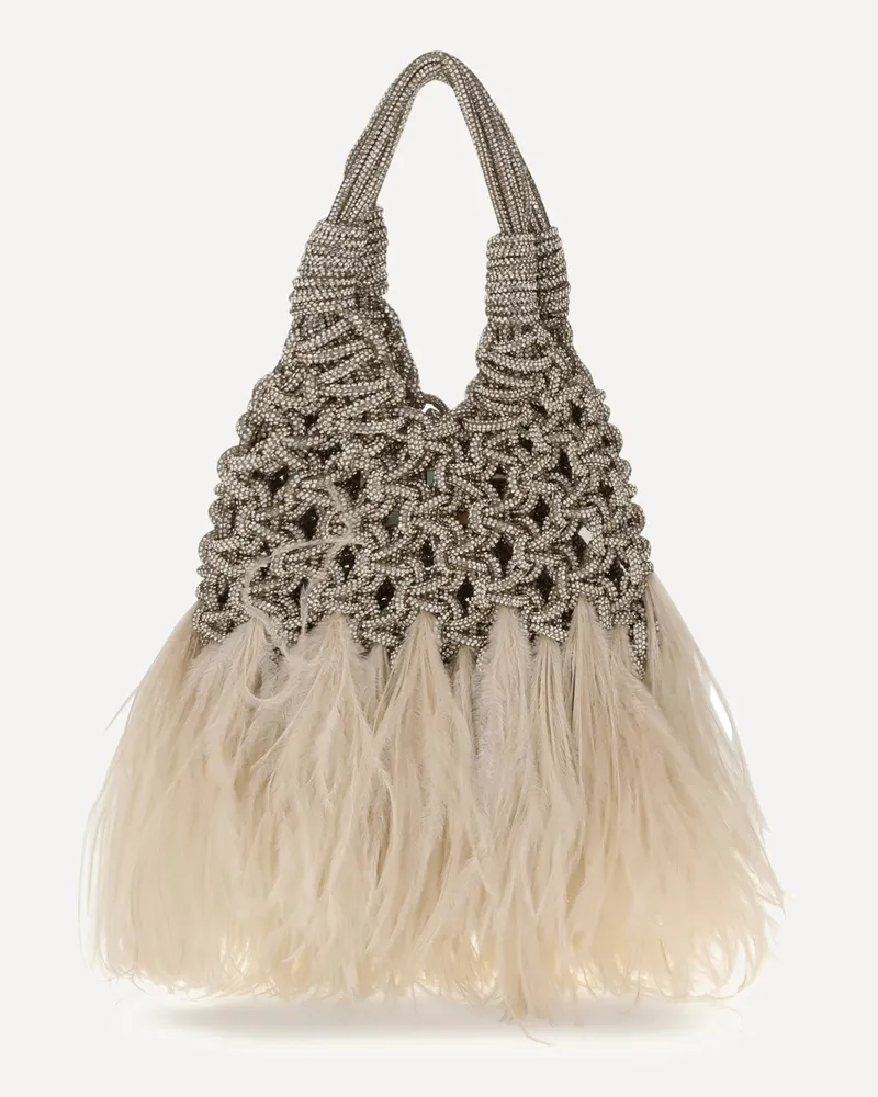 HIBOURAMA Vannifique Plumes small Handbag Female Multicolour