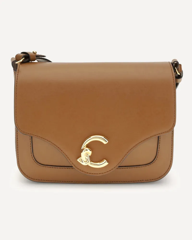 Coccinelle C-Me Calf Cocker Small Shoulder Bag Female Brown