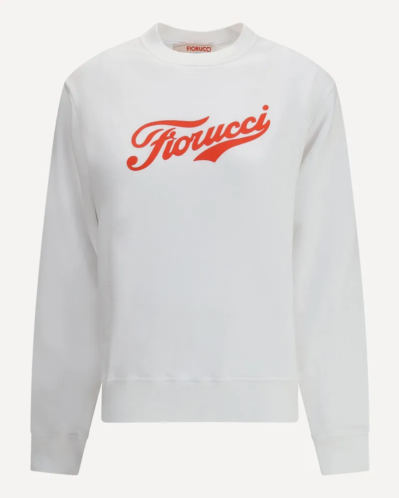 Fiorucci Varsity Logo Regular Sweatshirt Female White