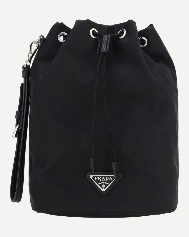 Prada Re-nylon Bucket Bag Female Black