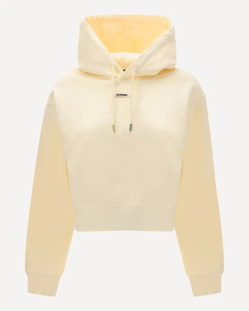 Jacquemus Logoed Hoodie Female Cream