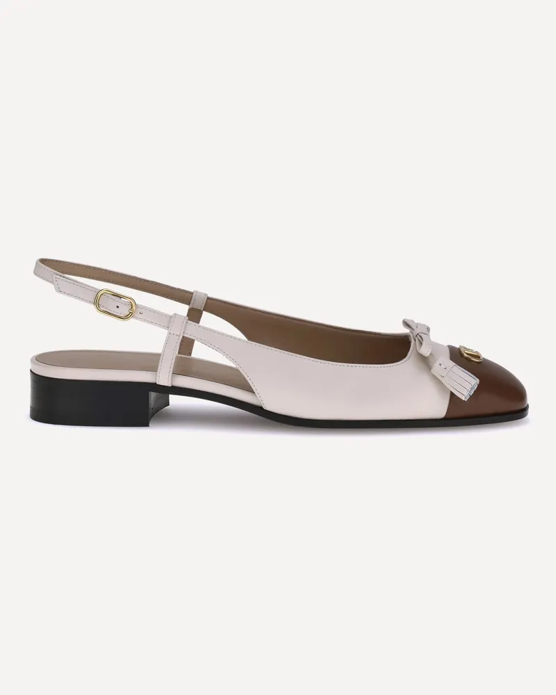 Valentino Garavani Valet Du Roi Ballerinas Female Cream