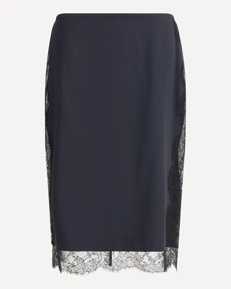 Tom Ford Satin Skirt with lace details Female Black
