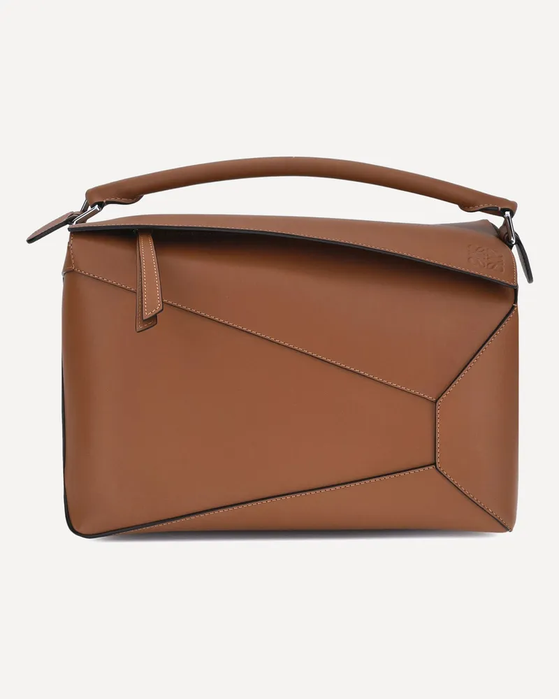Loewe Puzzle Edge large Handbag Male Brown