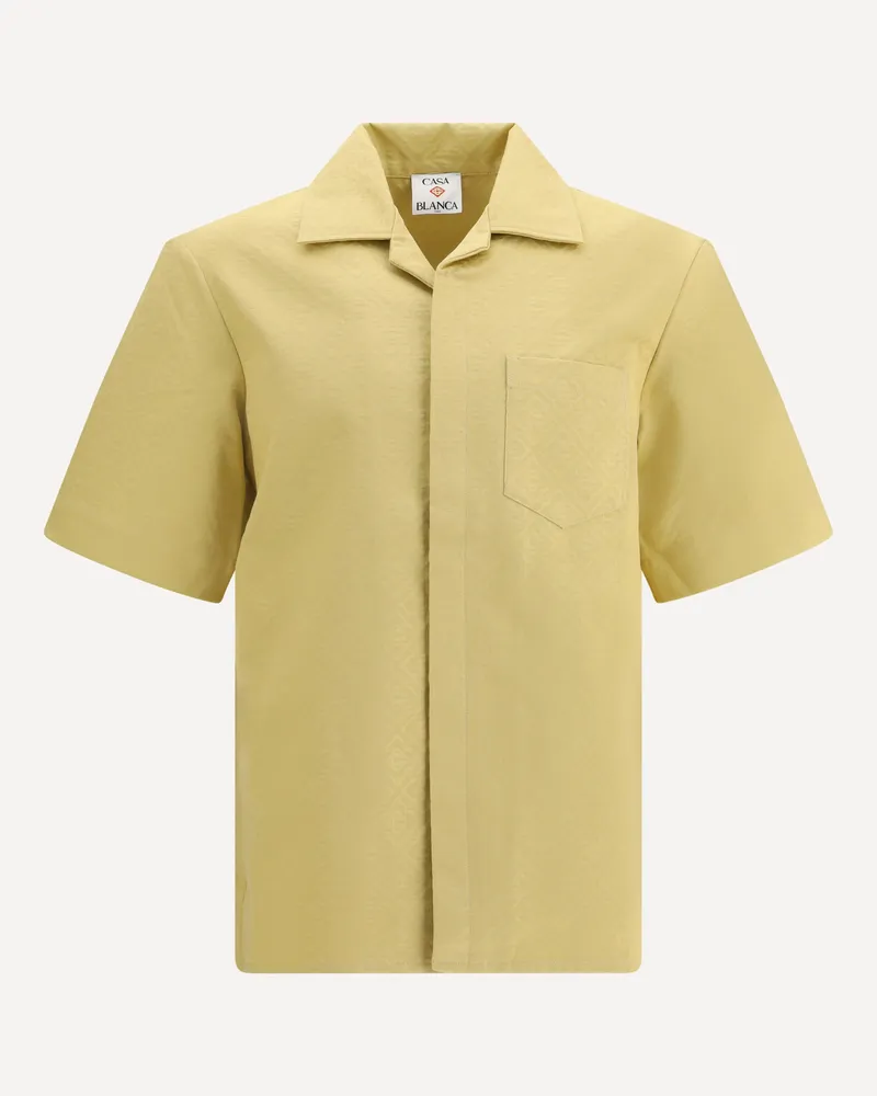 Casablanca Paris Short sleeve Shirt Male Cream