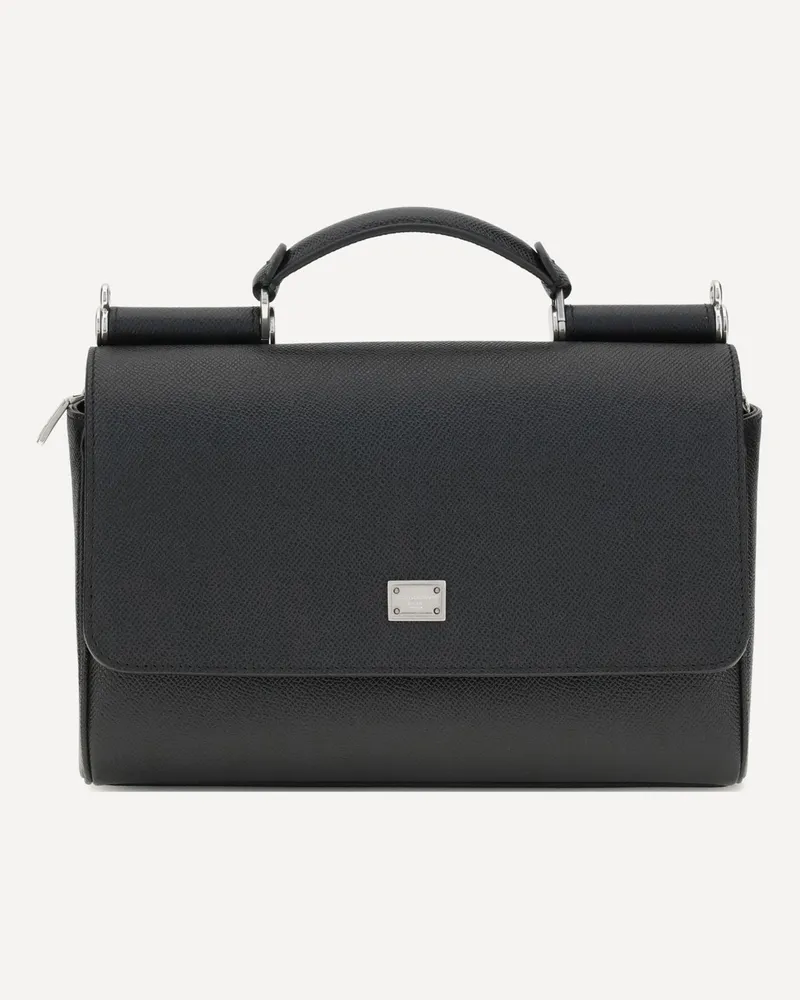 Dolce & Gabbana My Sicily leather Handbag Male Black