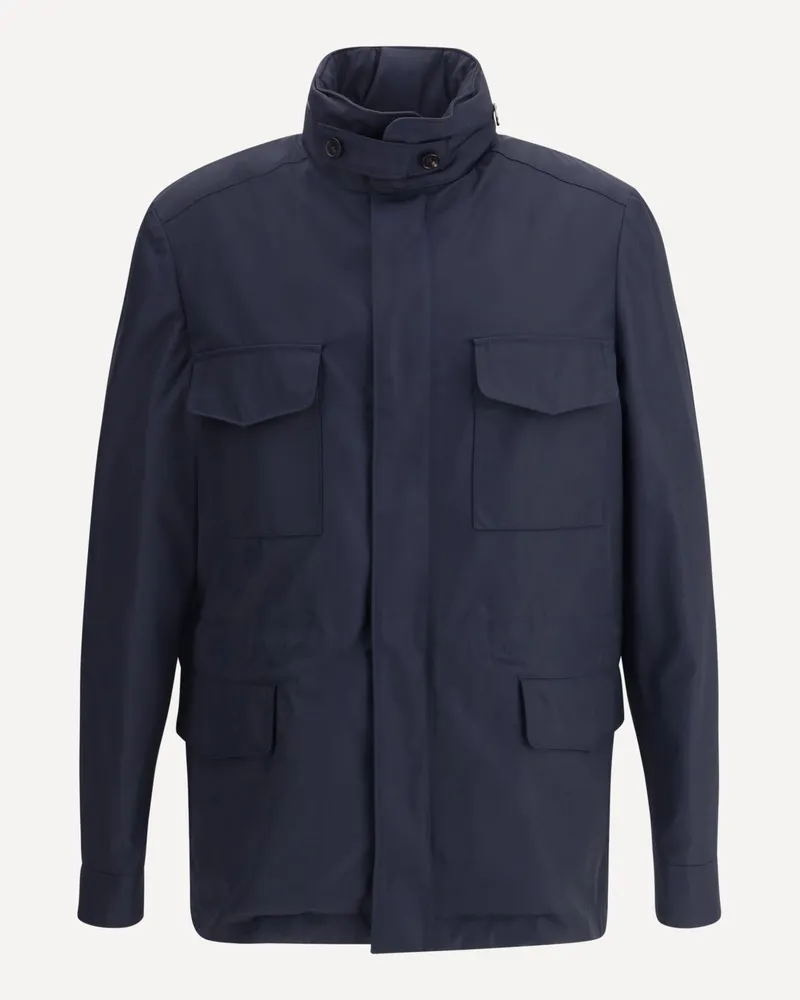 Loro Piana Jacket with removable vest Male Blue