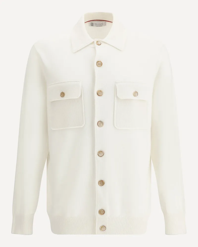 Brunello Cucinelli Cardigan Male White