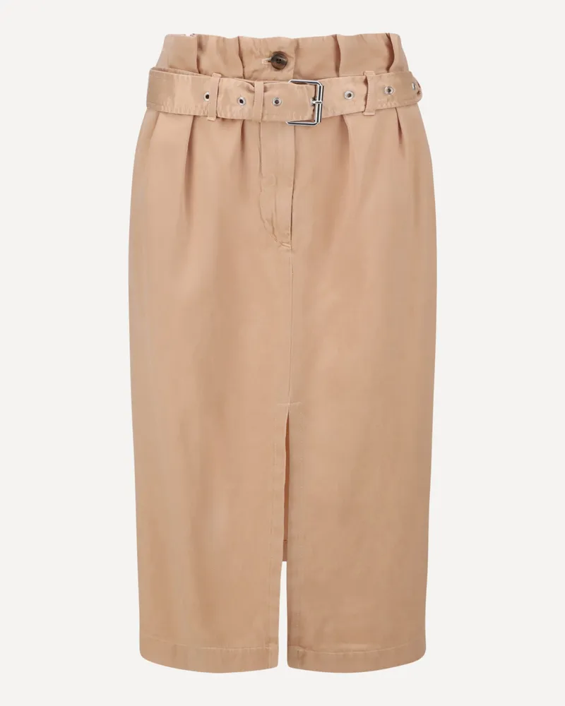 Dries van Noten Belted midi Skirt Female Pink