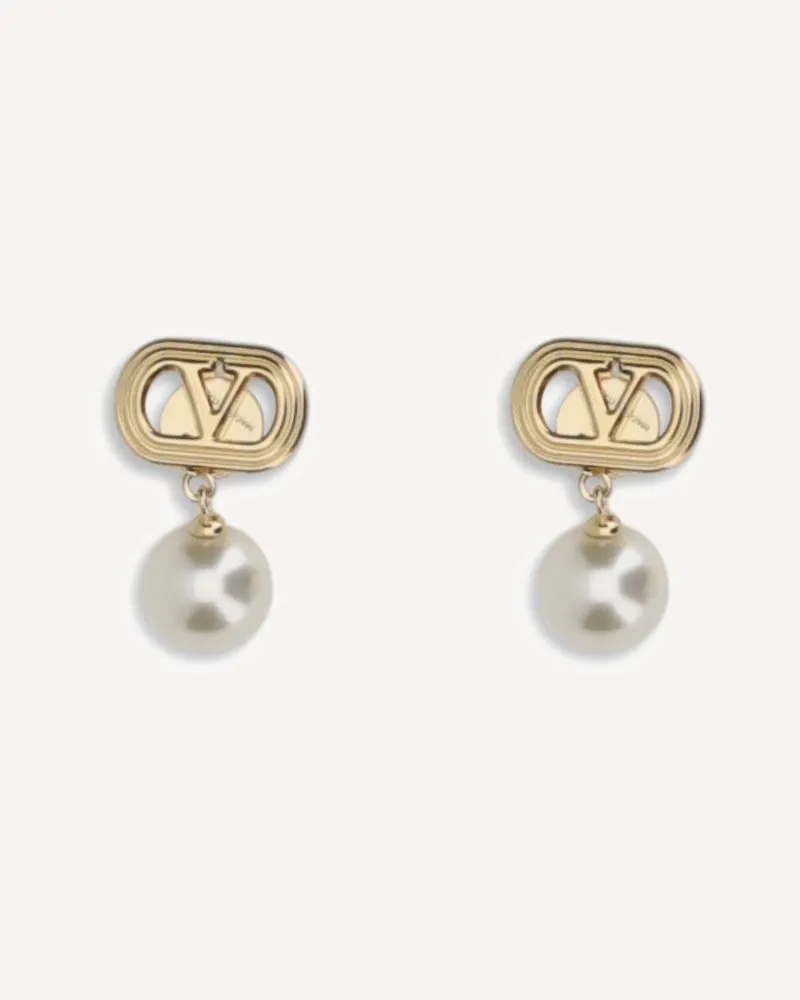 Valentino Garavani Ovalette Earrings Female Gold
