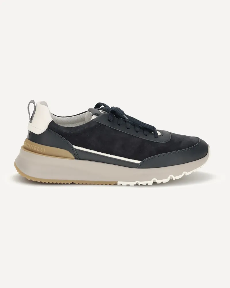 Brunello Cucinelli Leather Sneakers Male Black