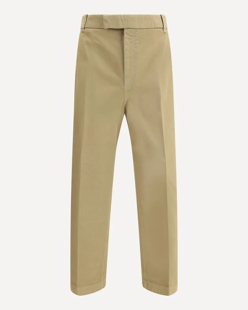 Thom Browne Cotton Pants Male Beige