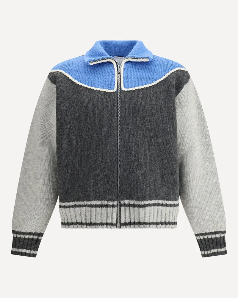 Bottega Veneta Wool zipped Jacket Male Grey