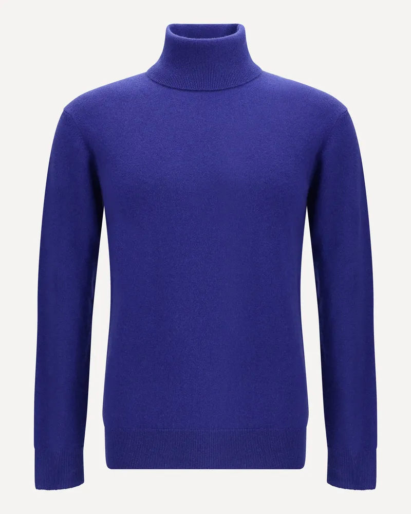 Saint Laurent Turtleneck Sweater Male Blue
