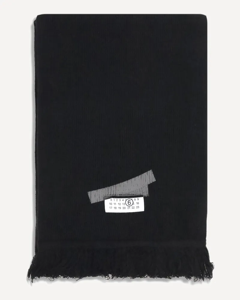 Maison Margiela Wool Scarf Female Black