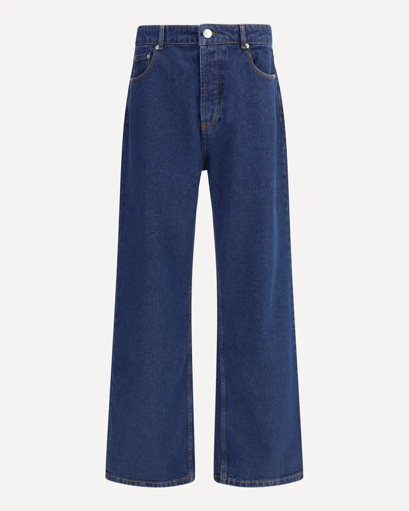 AMI Paris Straight Jeans Male Blue