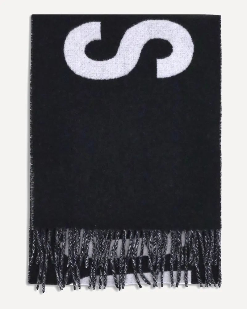 Jacquemus Fringes wool Scarf Female Black