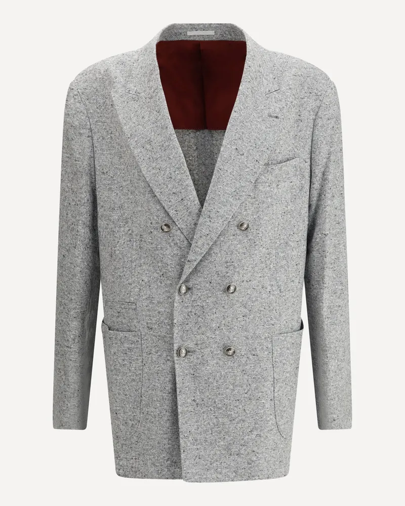 Brunello Cucinelli Deconstructed Blazer Male Grey