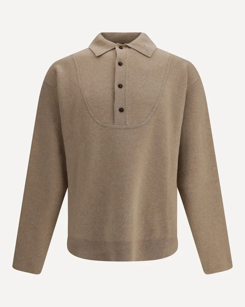 Jacquemus Sweater in merino Wool Male Beige