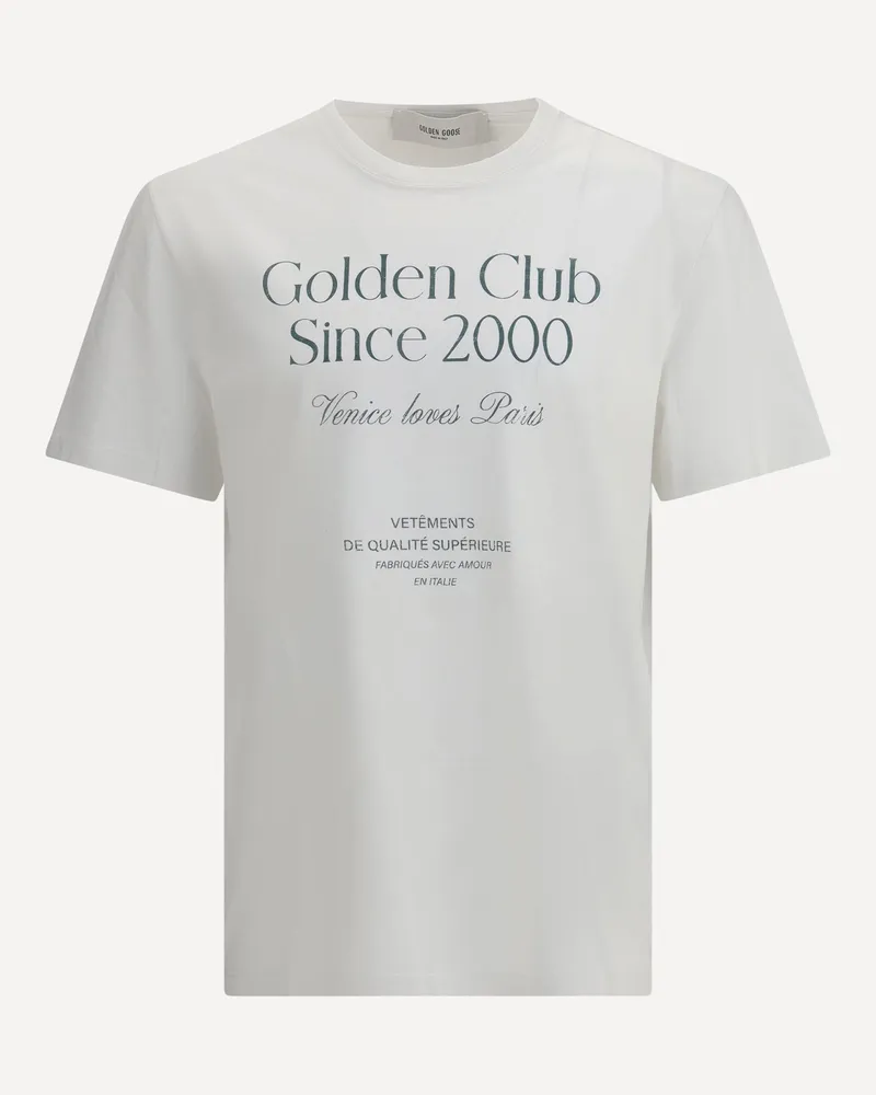 Golden Goose Logoed T-Shirt Male White