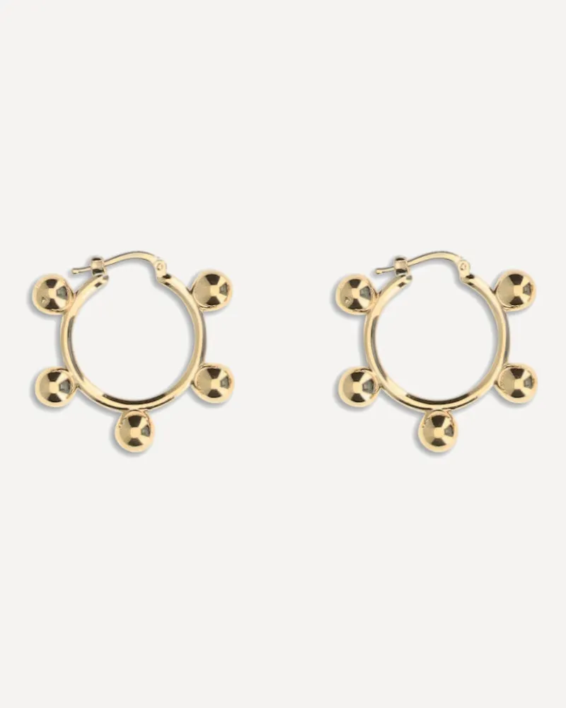 Jil Sander Hoop Earrings Female Gold