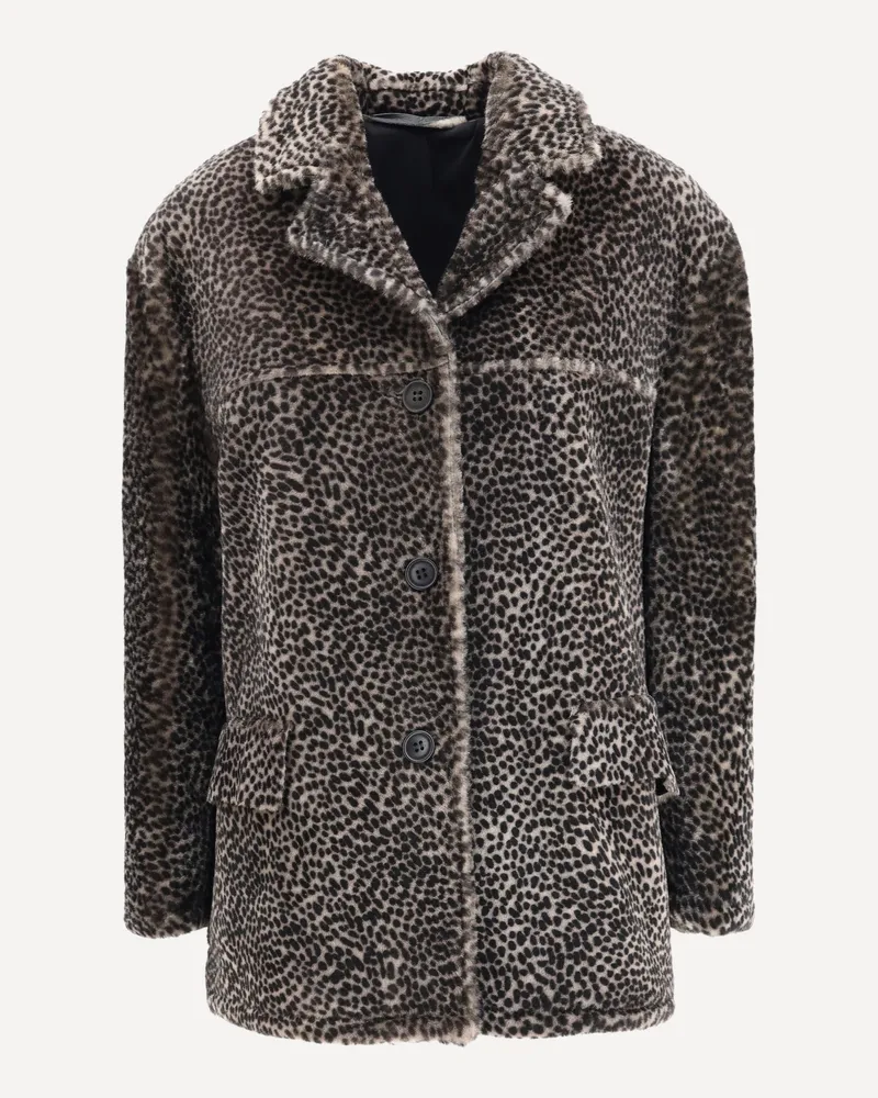 Salvatore Santoro Spotted patterned Fur Jacket Female Multicolour