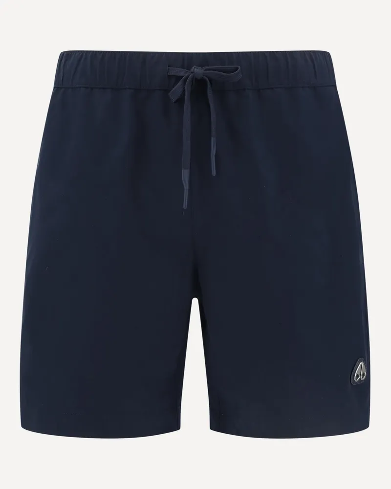 Moose Knuckles Logoed Swimshorts Male Blue