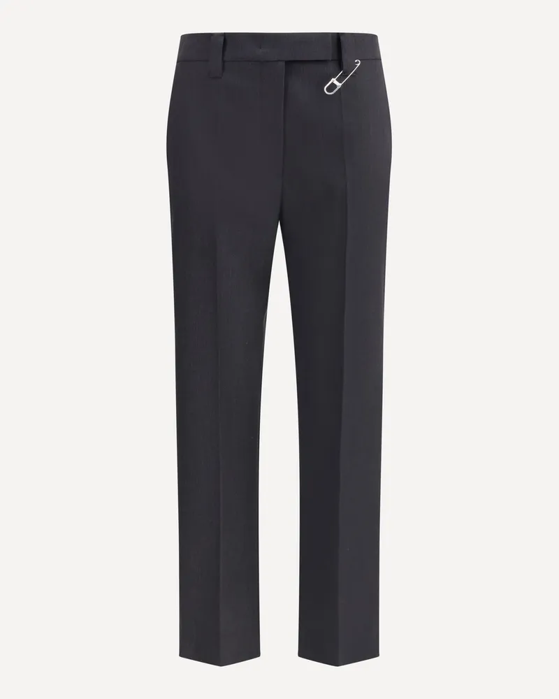 Prada Virgin wool Pants Female Grey