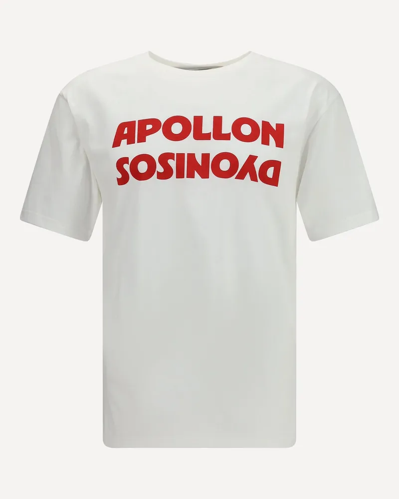 Valentino Garavani Cotton T-shirt with Apollo Dyonisos graphic print Male White