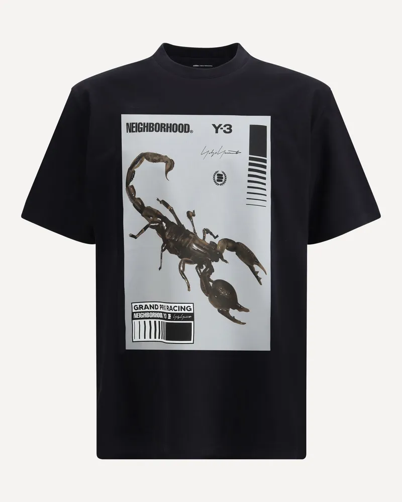 Y-3 Graphic T-shirt by Y-3 X NEIGHBORHOOD Male Black