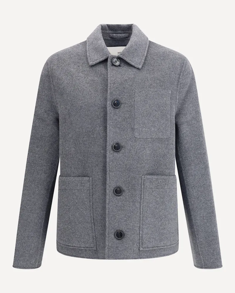AMI Paris Boutonne wool Jacket Male Grey